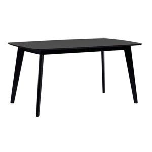 Czarny stół Folke Olivia, dł. 150 cm