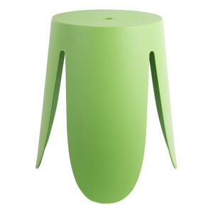 Zielony plastikowy stołek Ravish – Leitmotiv