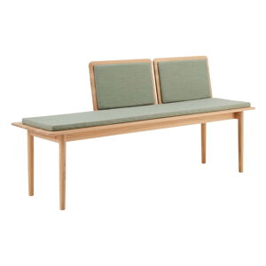 Jasnozielono-naturalna wełniana ławka Elba – Hammel Furniture