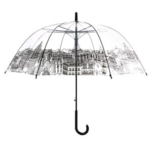 Przezroczysty parasol Ambiance Paris, ⌀ 90 cm