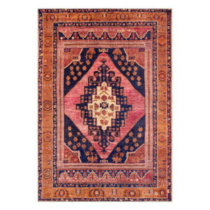 Pomarańczowo-różowy dywan Floorita Senneh, 120 x 180 cm