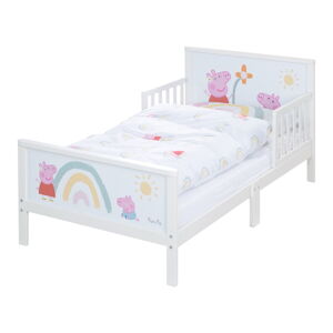 Białe łóżko dziecięce 70x140 cm Peppa Pig – Roba