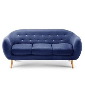 Niebieska sofa 3-osobowa Scandi by Stella Cadente Maison Constellation