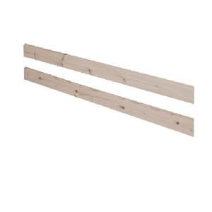 Brązowa barierka z drewna sosnowego do łóżka Flexa Classic, dł. 197cm