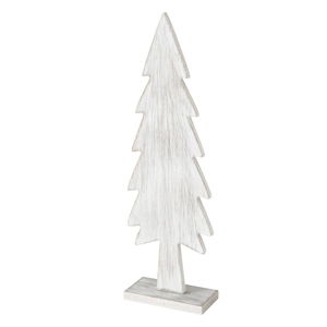 Biała dekoracja świąteczna w kształcie choinki Boltze Tiago
