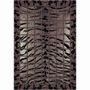 Ciemnobrązowy chodnik Vitaus Animal, 80x300 cm