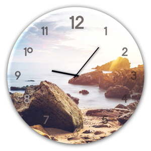 Zegar ścienny Styler Glassclock Stones, ⌀ 30 cm