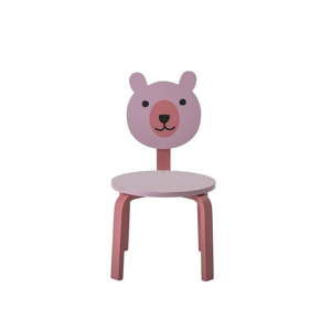 Różowe dziecięce krzesełko Bloomingville Bear