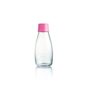 Jasnoróżowa butelka ze szkła ReTap z dożywotnią gwarancją, 300 ml
