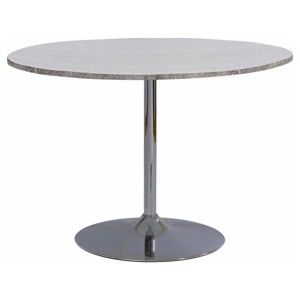 Stół z blatem z dekorem betonowym Støraa Terri, Ø 110 cm