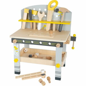 Dziecięcy drewniany stół roboczy z narzędziami Legler Mini