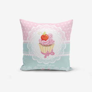 Poszewka na poduszkę Minimalist Cushion Covers Cupcakes Pink Blue, 45x45 cm
