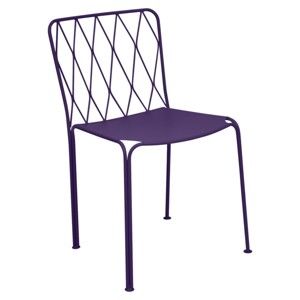 Fioletowe krzesło ogrodowe Fermob Kintbury