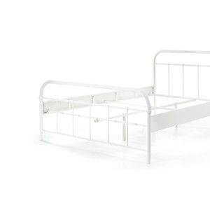 Białe metalowe łóżko dziecięce Vipack Boston Baby, 140x200 cm