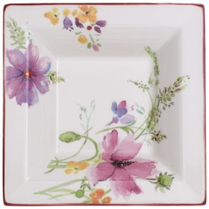 Prostokątna porcelanowa miska z motywem kwiatów Villeroy & Boch Mariefleur Gifts