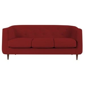 Czerwona sofa 3-osobowa Kooko Home Love