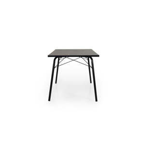 Ciemnobrązowy stół Tenzo Daxx, 80x140 cm