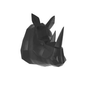 Matowy czarny wieszak ścienny PT LIVING Origami Rhino