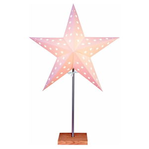 Biała dekoracja świetlna w kształcie gwiazdy Star Trading Star, wys. 65 cm