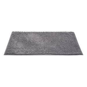 Ciemnoszary tekstylny dywanik łazienkowy 50x80 cm Chenille – Allstar