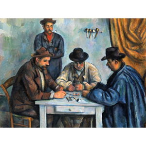 Reprodukcja obrazu Paul Cézanne - The Card Players, 80x60 cm