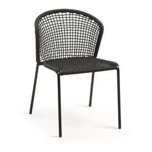 Czarne krzesło La Forma Mathew