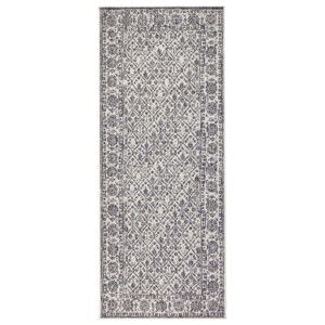 Szary dywan dwustronny odpowiedni na zewnątrz Bougari Curacao, 80x350 cm