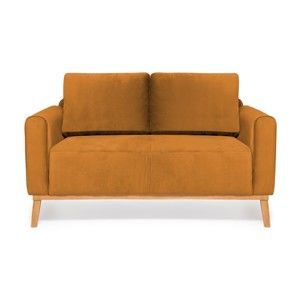 Musztardowa sofa 2-osobowa Vivonita Milton Trend