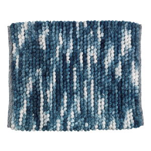Niebieski tekstylny dywanik łazienkowy 55x65 cm Urdu – Wenko