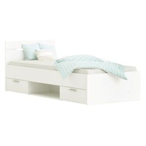 Białe łóżko Tim, 100x190 cm