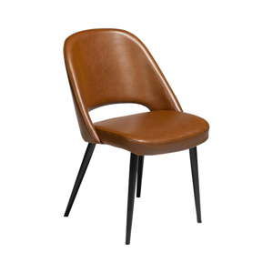 Jasnobrązowe krzesło ze skóry ekologicznej DAN–FORM Denmark Grace