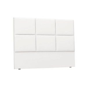 Biały tapicerowany zagłówek łóżka THE CLASSIC LIVING Aude, 200x120 cm