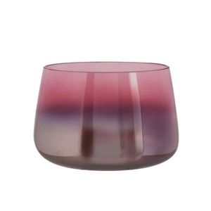 Różowy wazon szklany PT LIVING Oiled, wys. 10 cm