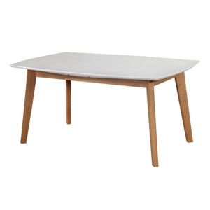 Biały stół rozkładany Dřevotvar Ontur 35, 160x100 cm