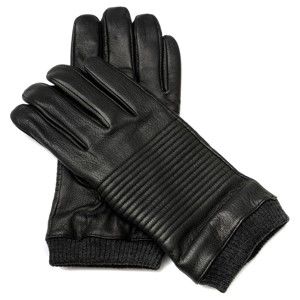 Męskie czarne rękawiczki skórzane Pride & Dignity Snoop, rozmiar L
