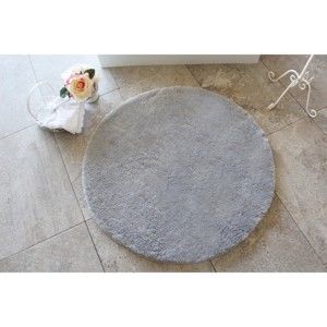 Szary dywanik łazienkowy Confetti Bathmats Colors of Grey, ⌀ 90 cm