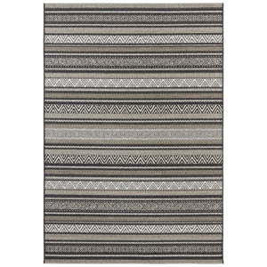 Czarno-brązowy dywan odpowiedni na zewnątrz Elle Decor Bloom Rodez, 160x230 cm