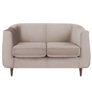 Beżowa aksamitna sofa Kooko Home Glam, 125 cm