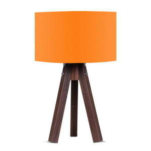 Lampa stołowa z pomarańczowym abażurem Kate Louise Kahve