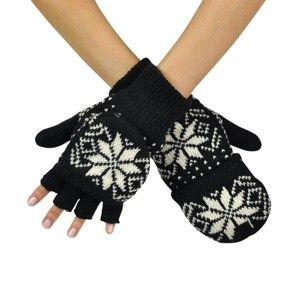 Czarne rękawiczki Lisa