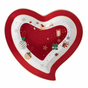 Porcelanowy półmisek w kształcie serca Brandani Alleluia Heart, dł. 22 cm