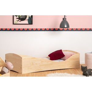 Dziecięce łóżko z drewna sosnowego Adeko Pepe Elk, 90x140 cm