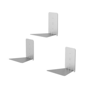 Srebrne metalowe półki zestaw 3 szt. 14 cm Conceal – Umbra