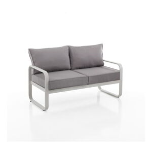 Szara aluminiowa sofa ogrodowa Ischia – Tomasucci