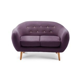 Fioletowa sofa 2-osobowa Scandi by Stella Cadente Maison Constellation
