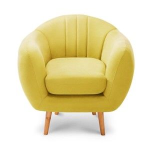 Żółty fotel Scandi by Stella Cadente Maison Comete