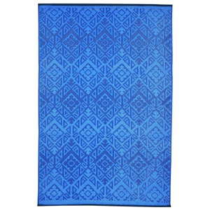 Niebieski dwustronny dywan odpowiedni na zewnątrz Green Decore Indicus, 180x120 cm
