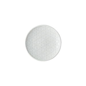 Biały talerz ceramiczny MIJ Star, ø 17 cm