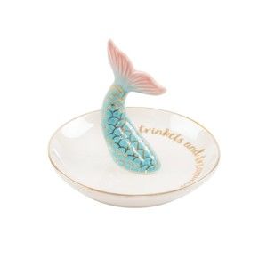 Ceramiczny mały talerz dekoracyjny Sass & Belle Mermaid Tail Trinket