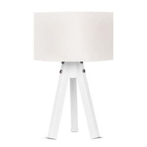 Lampa stołowa z białym abażurem Kate Louise Bianca